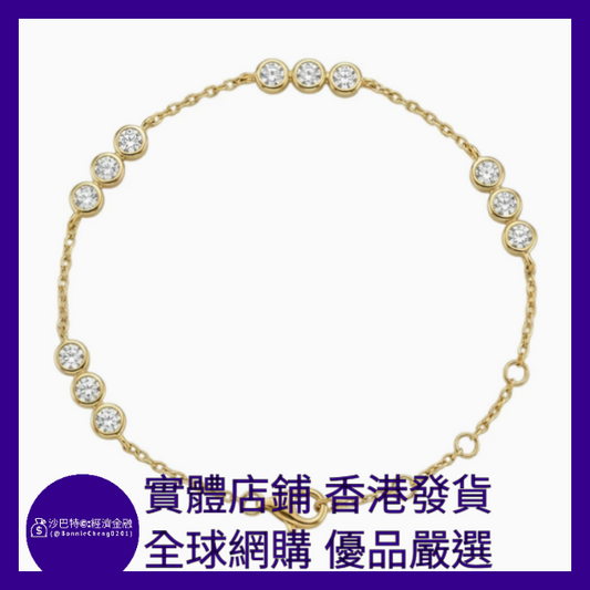 006 Bc嚴選 S925銀 白金色泡泡手鏈 3mm莫桑鉆