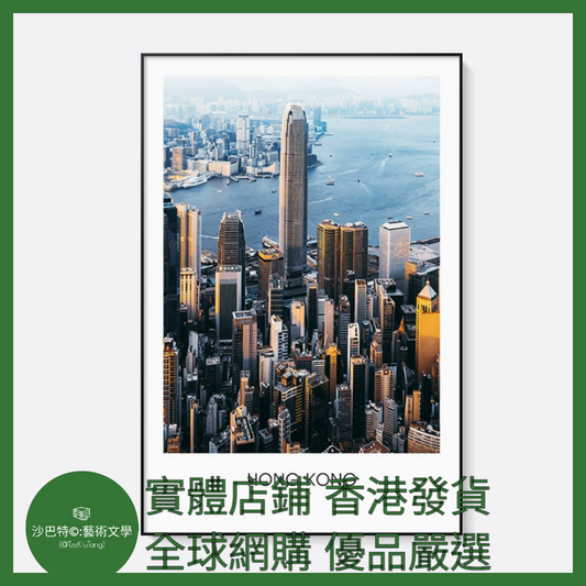003 Tkt嚴選40cmx60cm 鋁合金框+畫布 裝飾畫 香港3圖